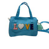 "LOVE" Handbag with Glitter Accents - B314-LOVE