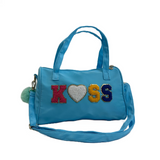 "KISS" Handbag with Glitter Details - B314-KISS