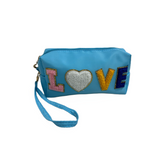 "LOVE" Glitter Wristlet Pouch - B313-LOVE