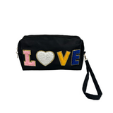 "LOVE" Glitter Wristlet Pouch - B313-LOVE