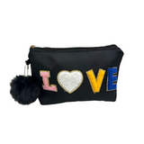 "LOVE" Glitter Wristlet Pouch - B312-LOVE