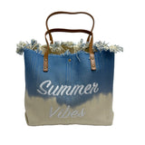 "Summer Vibes" Canvas Tote Bag - B300-SUMMER VIBES