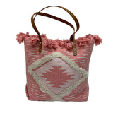 Geometric Diamond Canvas Tote Bag - B305