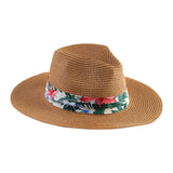 Floral Band Fedora Hat Collection - Model FH258
