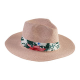 Floral Band Fedora Hat Collection - Model FH258