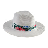 Floral Band Fedora Hat Collection - Model FH258