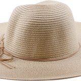 Floppy Straw Hat Collection with Ribbon Accent - Model FH345