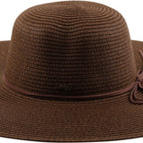 Floppy Straw Hat Collection with Ribbon Accent - Model FH345