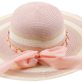 Striped Ribbon Sun Hat Collection - Model FH444