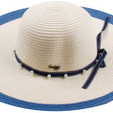 Wide-Brim Hat Collection with Contrast Trim - Model FH448
