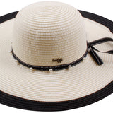 Wide-Brim Hat Collection with Contrast Trim - Model FH448