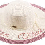 Embroidered Wide-Brim Hat Collection - Model FH452