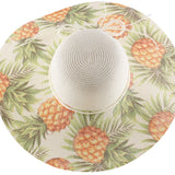 Tropical Floral Wide-Brim Hat Collection - Model FH507