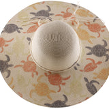 Turtle Print Wide-Brim Hat Collection - Model FH508