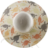 Turtle Print Wide-Brim Hat Collection - Model FH508