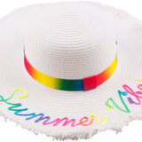 Colorful Wide-Brim Hat Collection with Decorative Details - Model FH512