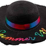 Colorful Wide-Brim Hat Collection with Decorative Details - Model FH512