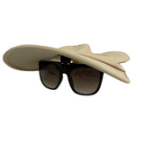 Classic Roll-Up Visor with Bow Accent - Model FH581