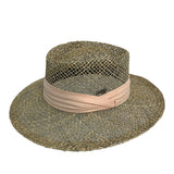 Breathable Woven Straw Hat with Tropical Band - FX001