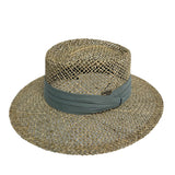 Breathable Woven Straw Hat with Tropical Band - FX001