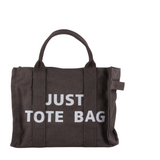 Bold "Just Tote Bag" Canvas Tote - B320