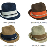 Color-Trim Fedora Hat Collection - Model FH531