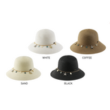 Chic Ribbon-Trimmed Straw Hat Collection - Model FH313