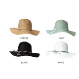 Floppy Straw Hat Collection with Bow Accent - Model YD498