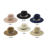 Classic Fedora Hat Collection with Beaded Trim - Model FH328
