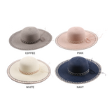 Decorative Sun Hat Collection with Ribbon Trim - Model FH424
