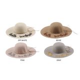 Embroidered Wide-Brim Hat Collection - Model FH436