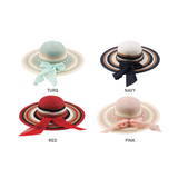 Striped Ribbon Sun Hat Collection - Model FH444