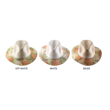 Tropical Floral Print Fedora Collection - Model FH507-P