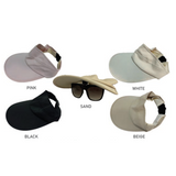 Classic Roll-Up Visor with Bow Accent - Model FH581