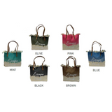 Dip-Dye Ombre "Escape Mode" Canvas Tote Bag - B300-ESCAPE MODE