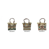 Geometric Tribal Canvas Tote Bag - B302