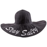 Wide-Brim Hat with Playful Script - Model YD164