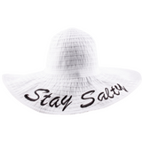 Wide-Brim Hat with Playful Script - Model YD164