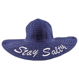 Wide-Brim Hat with Playful Script - Model YD164