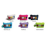 "KISS" Glitter Wristlet Pouch - B312-KISS