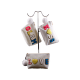 "KISS" Glitter Wristlet Pouch - B313-KISS