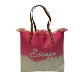 Dip-Dye Ombre "Escape Mode" Canvas Tote Bag - B300-ESCAPE MODE